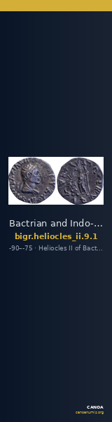 Bactrian and Indo-Greek Coinage Heliocles II 9.1 — CANOA
