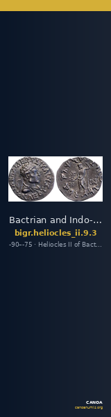 Bactrian and Indo-Greek Coinage Heliocles II 9.3 — CANOA