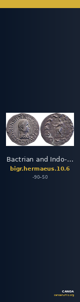Bactrian and Indo-Greek Coinage Hermaeus 10.6 — CANOA