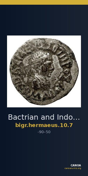 Bactrian and Indo-Greek Coinage Hermaeus 10.7 — CANOA