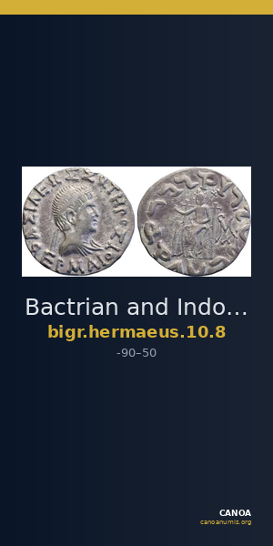 Bactrian and Indo-Greek Coinage Hermaeus 10.8 — CANOA