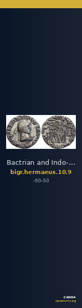 Bactrian and Indo-Greek Coinage Hermaeus 10.9 — CANOA