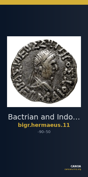 Bactrian and Indo-Greek Coinage Hermaeus 11 — CANOA