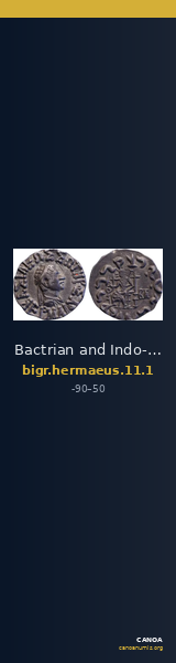 Bactrian and Indo-Greek Coinage Hermaeus 11.1 — CANOA