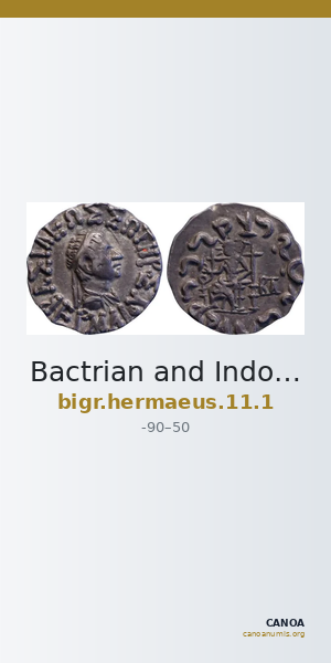 Bactrian and Indo-Greek Coinage Hermaeus 11.1 — CANOA