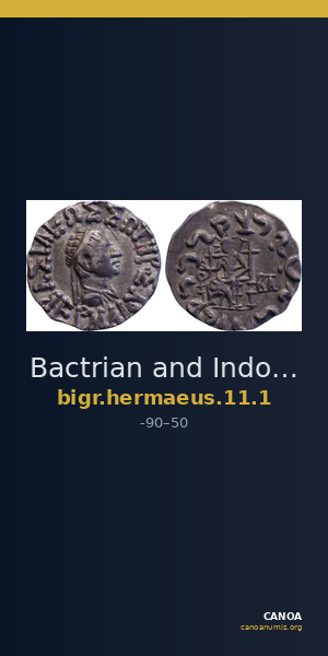 Bactrian and Indo-Greek Coinage Hermaeus 11.1 — CANOA
