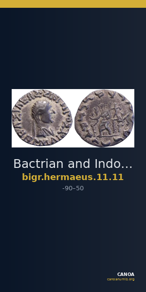 Bactrian and Indo-Greek Coinage Hermaeus 11.11 — CANOA