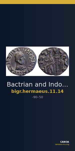 Bactrian and Indo-Greek Coinage Hermaeus 11.14 — CANOA