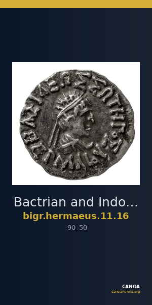 Bactrian and Indo-Greek Coinage Hermaeus 11.16 — CANOA