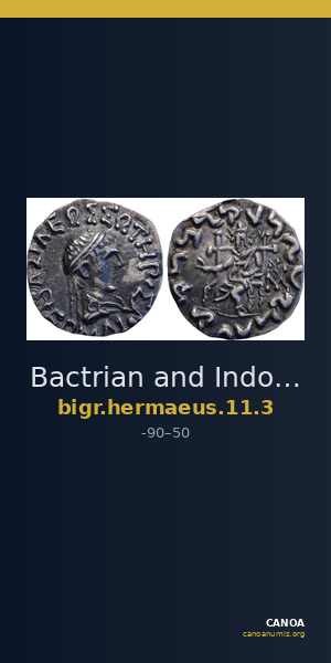 Bactrian and Indo-Greek Coinage Hermaeus 11.3 — CANOA