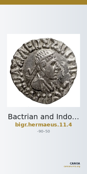 Bactrian and Indo-Greek Coinage Hermaeus 11.4 — CANOA