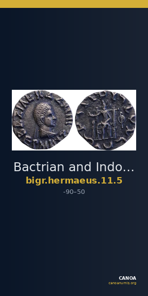 Bactrian and Indo-Greek Coinage Hermaeus 11.5 — CANOA