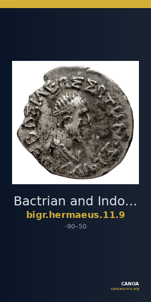 Bactrian and Indo-Greek Coinage Hermaeus 11.9 — CANOA