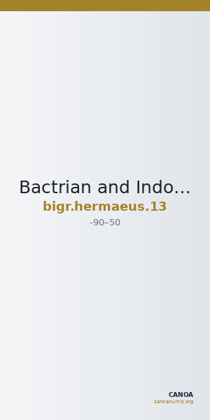 Bactrian and Indo-Greek Coinage Hermaeus 13 — CANOA