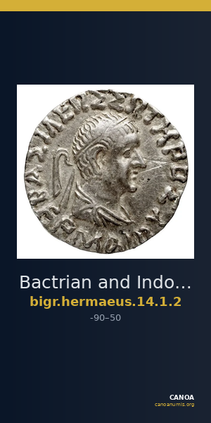 Bactrian and Indo-Greek Coinage Hermaeus 14.1.2 — CANOA