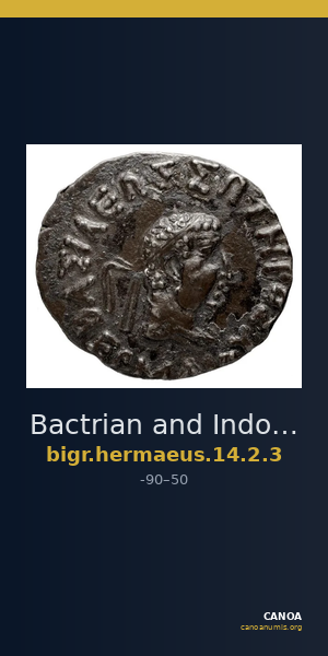 Bactrian and Indo-Greek Coinage Hermaeus 14.2.3 — CANOA