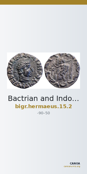 Bactrian and Indo-Greek Coinage Hermaeus 15.2 — CANOA