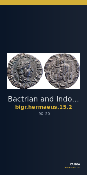 Bactrian and Indo-Greek Coinage Hermaeus 15.2 — CANOA