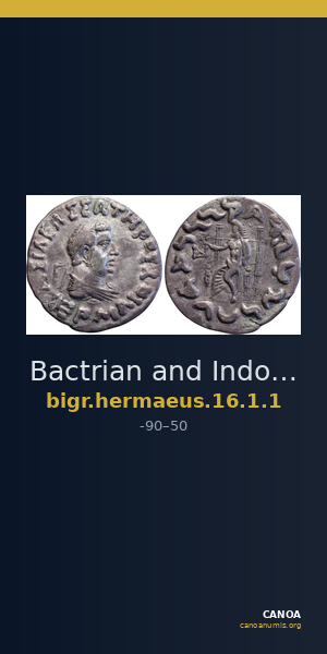 Bactrian and Indo-Greek Coinage Hermaeus 16.1.1 — CANOA