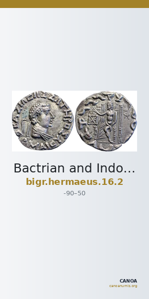 Bactrian and Indo-Greek Coinage Hermaeus 16.2 — CANOA