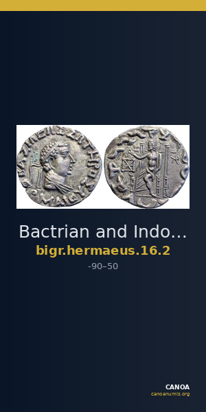 Bactrian and Indo-Greek Coinage Hermaeus 16.2 — CANOA