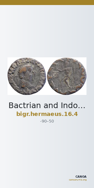 Bactrian and Indo-Greek Coinage Hermaeus 16.4 — CANOA