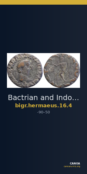 Bactrian and Indo-Greek Coinage Hermaeus 16.4 — CANOA