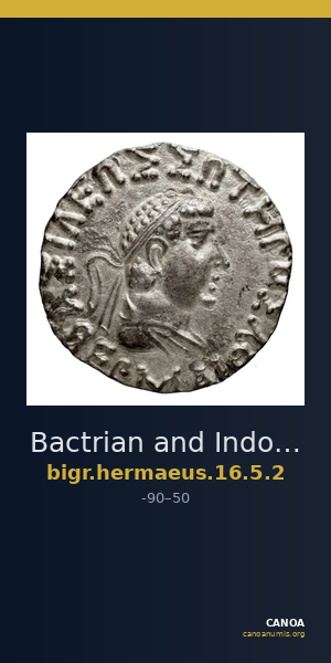 Bactrian and Indo-Greek Coinage Hermaeus 16.5.2 — CANOA