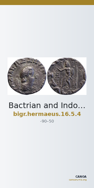 Bactrian and Indo-Greek Coinage Hermaeus 16.5.4 — CANOA