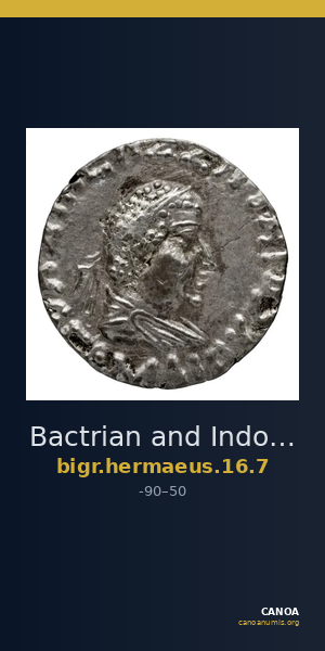 Bactrian and Indo-Greek Coinage Hermaeus 16.7 — CANOA