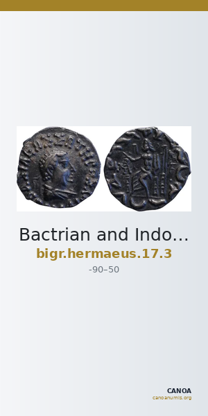 Bactrian and Indo-Greek Coinage Hermaeus 17.3 — CANOA