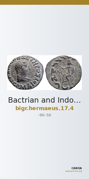 Bactrian and Indo-Greek Coinage Hermaeus 17.4 — CANOA