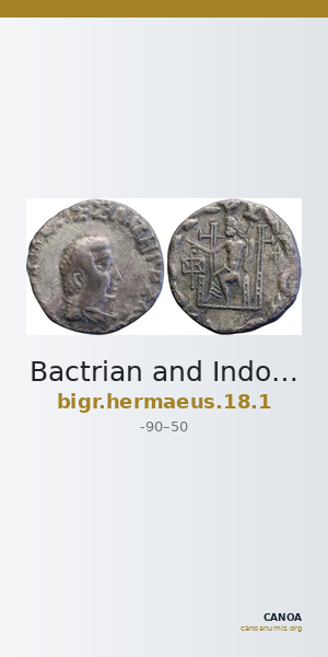 Bactrian and Indo-Greek Coinage Hermaeus 18.1 — CANOA