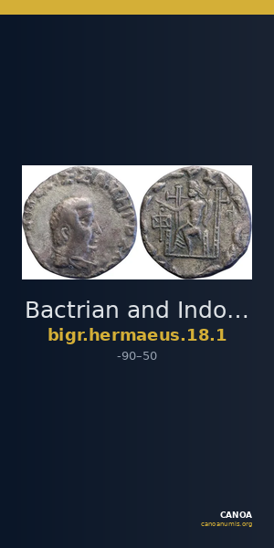 Bactrian and Indo-Greek Coinage Hermaeus 18.1 — CANOA