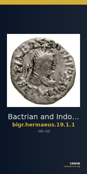 Bactrian and Indo-Greek Coinage Hermaeus 19.1.1 — CANOA