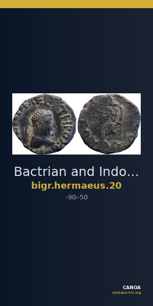 Bactrian and Indo-Greek Coinage Hermaeus 20 — CANOA