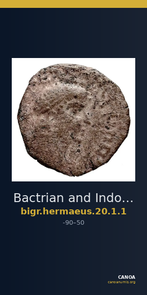 Bactrian and Indo-Greek Coinage Hermaeus 20.1.1 — CANOA