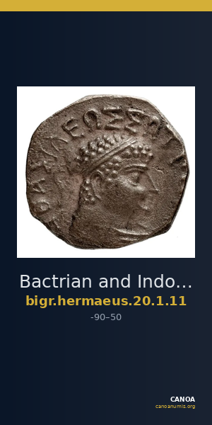 Bactrian and Indo-Greek Coinage Hermaeus 20.1.11 — CANOA