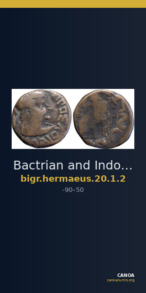 Bactrian and Indo-Greek Coinage Hermaeus 20.1.2 — CANOA