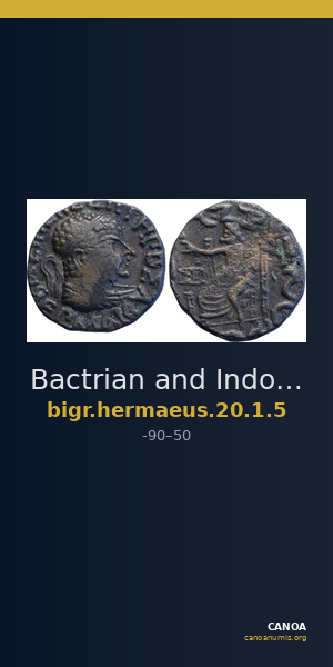 Bactrian and Indo-Greek Coinage Hermaeus 20.1.5 — CANOA
