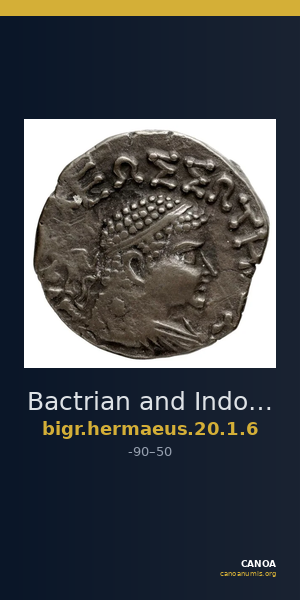 Bactrian and Indo-Greek Coinage Hermaeus 20.1.6 — CANOA
