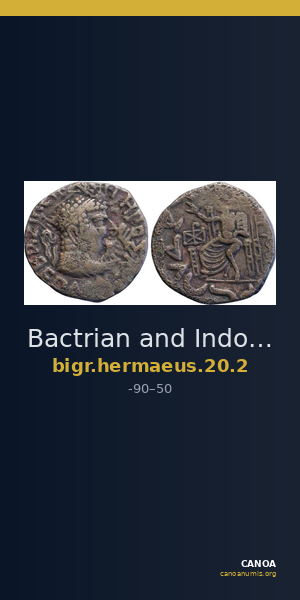 Bactrian and Indo-Greek Coinage Hermaeus 20.2 — CANOA