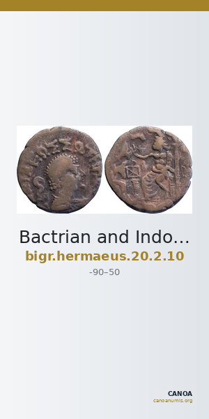 Bactrian and Indo-Greek Coinage Hermaeus 20.2.10 — CANOA