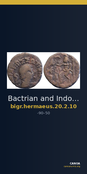Bactrian and Indo-Greek Coinage Hermaeus 20.2.10 — CANOA