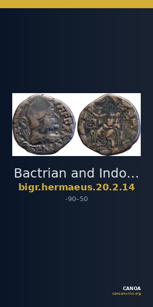 Bactrian and Indo-Greek Coinage Hermaeus 20.2.14 — CANOA