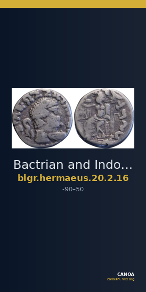 Bactrian and Indo-Greek Coinage Hermaeus 20.2.16 — CANOA