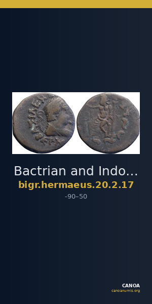 Bactrian and Indo-Greek Coinage Hermaeus 20.2.17 — CANOA