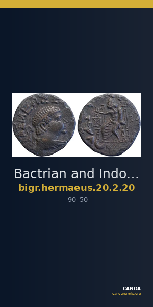 Bactrian and Indo-Greek Coinage Hermaeus 20.2.20 — CANOA