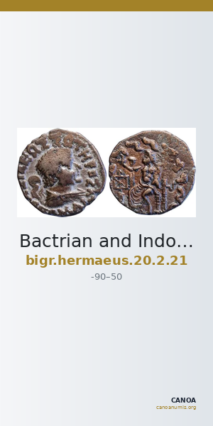 Bactrian and Indo-Greek Coinage Hermaeus 20.2.21 — CANOA
