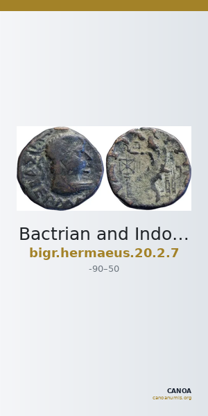 Bactrian and Indo-Greek Coinage Hermaeus 20.2.7 — CANOA